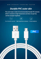 Precio de fábrica Cable DE DATOS 3A /4A USB/Carga rápida 2 en 1 Cable de datos de transmisión de carga