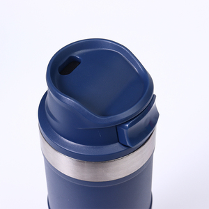 Bouteille d'eau sport isolée à double paroi de 500 ml (16 oz) avec logo personnalisé, design à large ouverture, gobelet de voyage portable à <span class=keywords><strong>action</strong></span> déclencheur pour café - Product Image 2