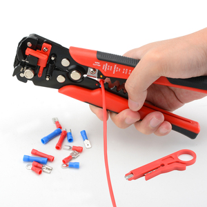 Herramienta de alambre profesional de electricista para reparación de bicicletas, cortador pelador de cables, crimpadora automática, alicates Pelacables - Product Image 4