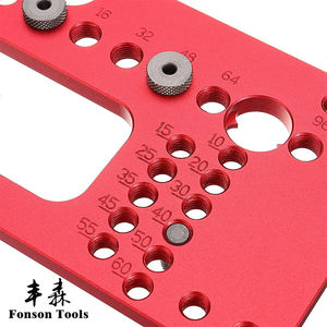 Gabarit de perçage ajustable de poche en acier inoxydable, pour quincaillerie, gabarit de perçage, poignée de porte d'armoire - Product Image 4