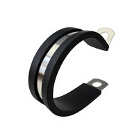 Protection de tuyau souple, collier de serrage en caoutchouc, collier de serrage à vis sans fin en acier inoxydable 304, collier de serrage doublé EPDM