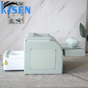 Kisen Top Selling Luxury Nail Salon Beauty Foot Spa Massage Pedicure Chair Customized Salon Sofa Manicure Table - Product Image 3