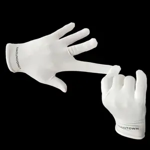 Guantes de LICRA de algodón blanco para Spa, de fábrica China, finos, elásticos, transferencia térmica, hidratante, Eczema