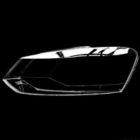 Coque transparente avant pour phare et boîtier de phare pour Volkswagen VW Polo 2014-2016