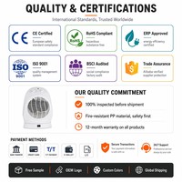 Ventilateur tour incurvé portable avec thermostat, chauffage électrique d'appoint 3 modes, 2000W, température réglable, protection contre la surchauffe, résistant au feu, CE
