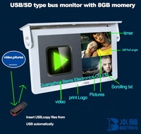 Écran de bus 17/18/19/21/22 pouces 2G+16G Android avec entrée AV, sortie USB, WIFI, GPS, 4G Wifi et caméra pour le marché arabe