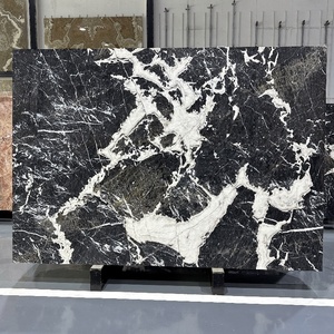 Table en marbre noir antique Comptoir à surface solide pour l'amélioration de l'habitat et la salle à manger Projets de maison personnalisés par Home Noir Grand - Product Image 6