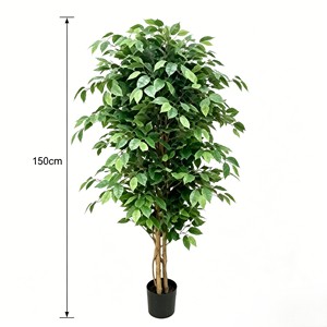 Life Like <b>Large</b> Faux Bonsai Tree Real Touch Artificial Ficus for Living Room Office Reception <b>Desk</b> Decoration - Product Image 2