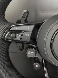 Cuero de Fibra de Carbono para Volante, Botón de Encendido/Apagado, Selector de Conducción para <span class=keywords><strong>Audi</strong></span> A3/A4/A6 RS/S/A Series, Completamente Perforado - Product Image 5