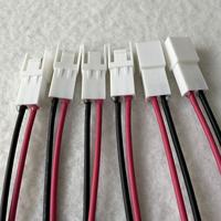 Kabel Harness Elektronik 2-Pin Merah & Hitam yang Dapat Disesuaikan, Perakitan Kabel Terminal Berlapis Timah untuk Baterai dan Catu Daya