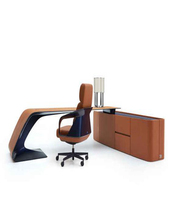 Le plus récent bureau de luxe en pierre artificielle de conception de table de bureau moderne Runa
