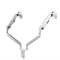Support écran d'ordinateur d'origine 13-32 pouces, entièrement réglable, pour moniteur Vesa blanc, bras pour ordinateur portable