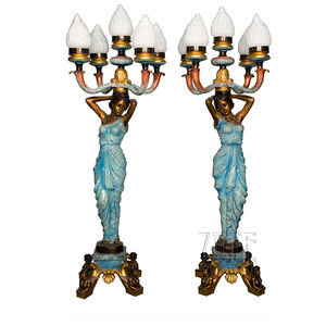 Bronzestatuen-<span class=keywords><strong>M</strong></span>ädchenlampe des Gartens dekorative Qualitäts - Product Image 2