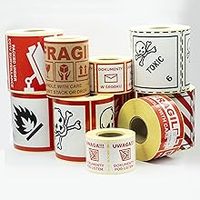 Étiquettes d'instructions de manipulation du papier thermique de qualité alimentaire pour l'emballage de viande et de poulet, 1000 étiquettes, 2,25 x 1,125 pouces, fabriquées en Chine (2