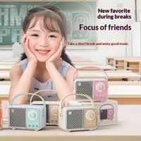 Speaker Radio Retro Kreatif Portabel Hadiah Subwoofer Ponsel Nostalgia Speaker Mini USB HM11