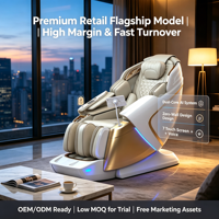 Silla de Masaje L50S Directa de Fábrica con Riel SL Extendido de Doble Núcleo 3D 4D, Doble Calefacción y Airbag Completo para Hogar, Hotel, SPA, OEM, ODM
