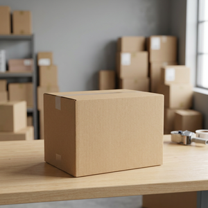 Eco-Friendly Double Wall Brown Corrugated Rigid <b>Boxes</b> Durable <b>Shipping</b> Carton for Industrial Packaging and Storage - Product Image 1