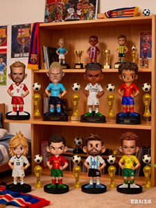 Juguetes de Fútbol de 3.5 Pulgadas con <span class=keywords><strong>Base</strong></span>, Figuras de Jugadores de Fútbol de <span class=keywords><strong>Liverpool</strong></span> para Ronaldo, Roma, Adornos Deportivos de PVC, Muñecos Estrella, 8 Piezas/Juego - Product Image 3