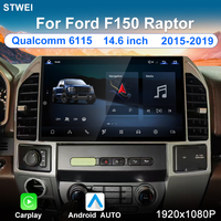 STWEI pour Ford F150 2015-2019 Autoradio Lecteur multimédia Android pour voiture 14,6 pouces Carplay Android Auto Navigation GPS Android 14
