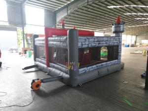 Château Gonflable Commercial Chevalier Médiéval Hupfburg – Vente Flash – Qualité Professionnelle – Écologique – Garantie 3 Ans – Idéal pour les Fêtes - Product Image 4