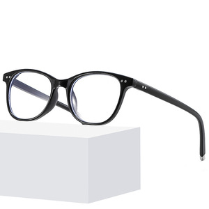 Oval Full Rim PC Lens Anti Blue Light Glasses Unisex <b>Eyeglasses</b> <b>Frames</b> - Product Image 1