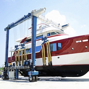 رافعة جسرية لرفع القوارب من الشركات المصنعة ، رافعة بالطن ، رافعة بالطن ، رافعة جسرية لرفع اليخت لحوض بناء السفن - Product Image 6