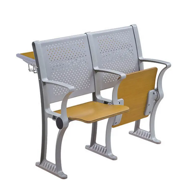 Hochwertiger beiliegender moderner Schulschreibtisch und stuhl in Standardgröße Auditoriumsstuhl für Besprechungen