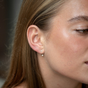 Gemnel Fashion Jewelry 925 Silver Adjustable Gold Pearl <b>Earrings</b> - Product Image 3