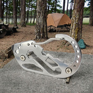 Mousqueton multifonctionnel en acier inoxydable pour l'extérieur, le camping et l'alpinisme. - Product Image 3