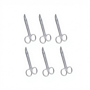 Ciseaux manuels courbés 6 Crown Beebee 4.25, instruments de chirurgie générale pour la coupe de tissus fins dans les procédures opératoires cliniques - Product Image 1
