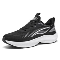 Chaussures de course pour homme en tissu mesh respirant, chaussures décontractées pour homme, légères, semelle souple, amortissantes