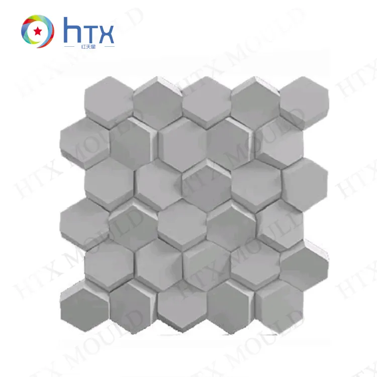 3D wall panel mold interior decorative concrete tile 3d silicone rubber moulding molds