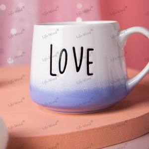 Taza brillante de porcelana de cerámica Retro personalizada taza de pareja con logotipo personalizado con diseño de <span class=keywords><strong>amor</strong></span> <span class=keywords><strong>para</strong></span> regalos de Festival - Product Image 3