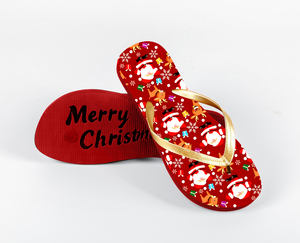<span class=keywords><strong>Chanclas</strong></span> flexibles personalizadas de alta calidad con diseños de vacaciones de Navidad Logotipos de <span class=keywords><strong>marca</strong></span> Diseño personalizado Fábrica de personalización de <span class=keywords><strong>chanclas</strong></span> - Product Image 1