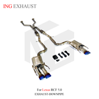 ING Catback d'échappement en acier inoxydable haute Performance pour Lexus RCF 5.0L silencieux d'échappement Valve tuyau voiture de course Performance vocale