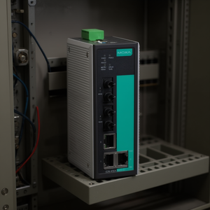 Moxa EDS-405A-MM-ST สวิตช์จัดการแบบองค์กร 5 พอร์ต สำหรับติดตั้งบนราง DIN แบบอุตสาหกรรม พร้อมพอร์ตไฟเบอร์และพอร์ตทองแดง IEEE 802.3 24V - Product Image 3