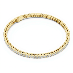 Bracelet en diamant Cube Link, design géométrique en grille, bijoux élégants et modernes pour femmes, pour fête, mariage, cadeau - Product Image 1