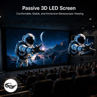 Bestar Pasif Polarize 3D LED Video Duvarı Titreşimsiz Yüksek Yenileme Hızlı HDR10+ 8K Sinema Tiyatrosu Etkileyici Görüntüleme Sistemi