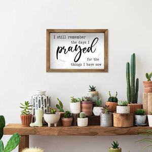 Putuo décor rustique cadre en bois signe d'art mural Vintage Plaque suspendue en bois signe maison ferme décor mural - Product Image 6