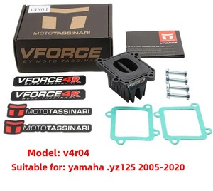 V4R04 <span class=keywords><strong>Vforce</strong></span> <span class=keywords><strong>4</strong></span> Reed Valve pour Yama ha YZ125 2005-2020 Kit de mise à niveau de carburateur d'admission en plastique de haute qualité - Product Image 1
