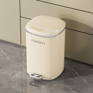 GREENSIDE 2025 nuovo stile luce per la casa di lusso grande capacità <span class=keywords><strong>bidone</strong></span> della spazzatura in plastica a pedale integrato coperchio per soggiorno camera da letto - Product Image 3