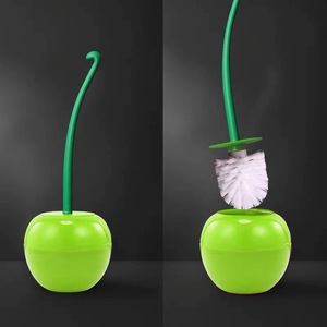 Juego de cepillo de limpieza diario creativo para el hogar traje de cepillo de baño PP silicona cereza - Product Image 4