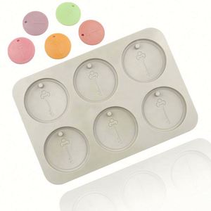 Molde de Silicona Ecológico con Forma de Llave de 6 Orificios, Moldes Personalizados para Hacer Jabón, Velas y Resina, Sin BPA, OEM/ODM, Serigrafía - Product Image 1