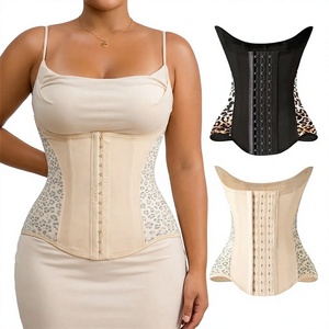 Nuevo corsé con estampado de leopardo, <span class=keywords><strong>faja</strong></span> moldeadora de cintura con estampado animal para entrenamiento, <span class=keywords><strong>faja</strong></span> reductora de cintura para fitness y pérdida de peso - Product Image 3