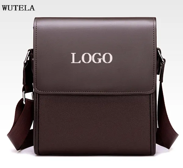 New Cross-border Men's Shoulder Bag Wholesale Flip Top Trendy Fashion Casual PU Leather Messenger Bag For Men