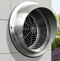 Évent de ventilation en acier inoxydable 100mm 120mm personnalisé Grille de retour d'air ronde Évent de conduit de ventilation