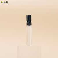 Flacon de parfum en verre vide personnalisé de 2 ml avec boîte, coffret découverte, mini flacon testeur, flacon de décontamination