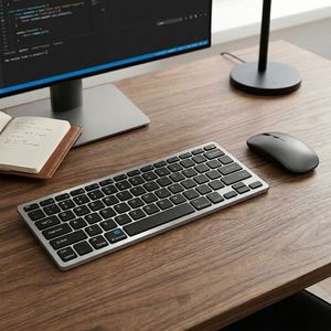 Clavier et souris sans fil rechargeables BT 5.2 2.4G, connexion multiple, clavier et souris sans fil russes - Product Image 1