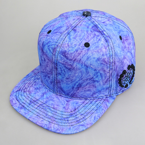 Berretto Snapback oversize in poliestere con stampa completa ricamato 3D personalizzato stile Vintage anni '90 foderato in raso per testa grande - Product Image 1