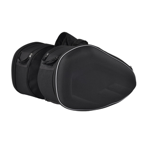 Sacoche Latérale Arrière <span class=keywords><strong>de</strong></span> <span class=keywords><strong>Moto</strong></span> Universelle Étanche <span class=keywords><strong>Coque</strong></span> Rigide Noire Durable pour Cyclisme - Product Image 1